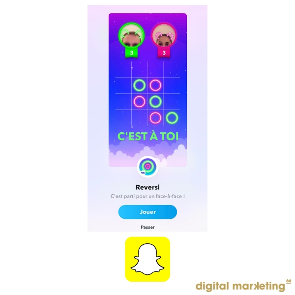 Jeu - Gaming - Snapchat - réseaux sociaux - Social média - Digital Marketing 66 