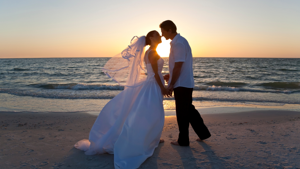 photo mariage plage soleil